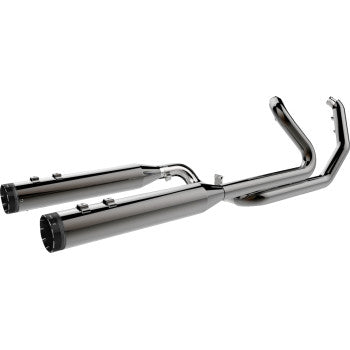 KHROME WERKS 2-into-1-into-2 Dominator-SR Exhaust System - Eclipse - Without End Caps - M8 Touring 201810A-SR