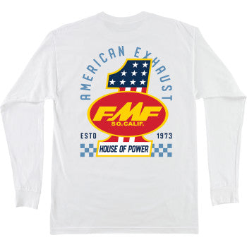 FMF America First Long-Sleeve T-Shirt - White - Large HO25119901WHTLG