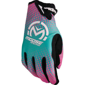 MOOSE RACING SX1™ Gloves - Pink/Purple/Teal - 3XL 3330-8077