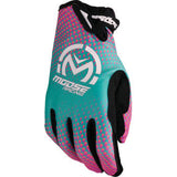 MOOSE RACING SX1™ Gloves - Pink/Purple/Teal - 3XL 3330-8077