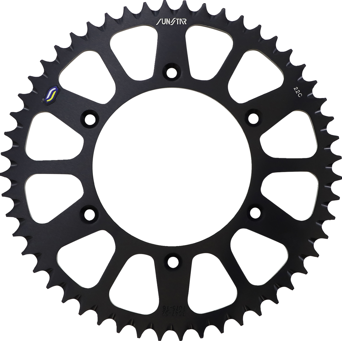 SUNSTAR SPROCKETS Rear Sprocket - 52 Tooth - Black 5-354752BK