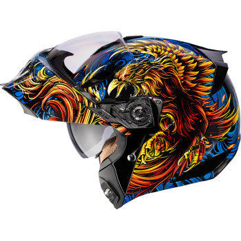 ICON Threshold™ Modular Helmet - Burn Birdie Burn - Blue - XL 0100-2725