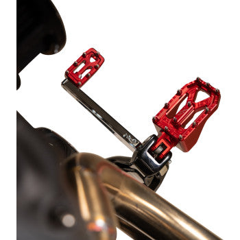 THRASHIN SUPPLY CO. Aggressor Foot Pegs - Rear- Red - HD '72-'25 TSC-2022-2-D