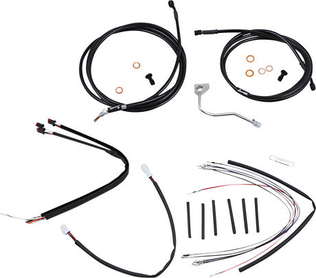 BURLY BRAND Control Kit - 18" Ape Hanger Handlebars - ABS B30-1181