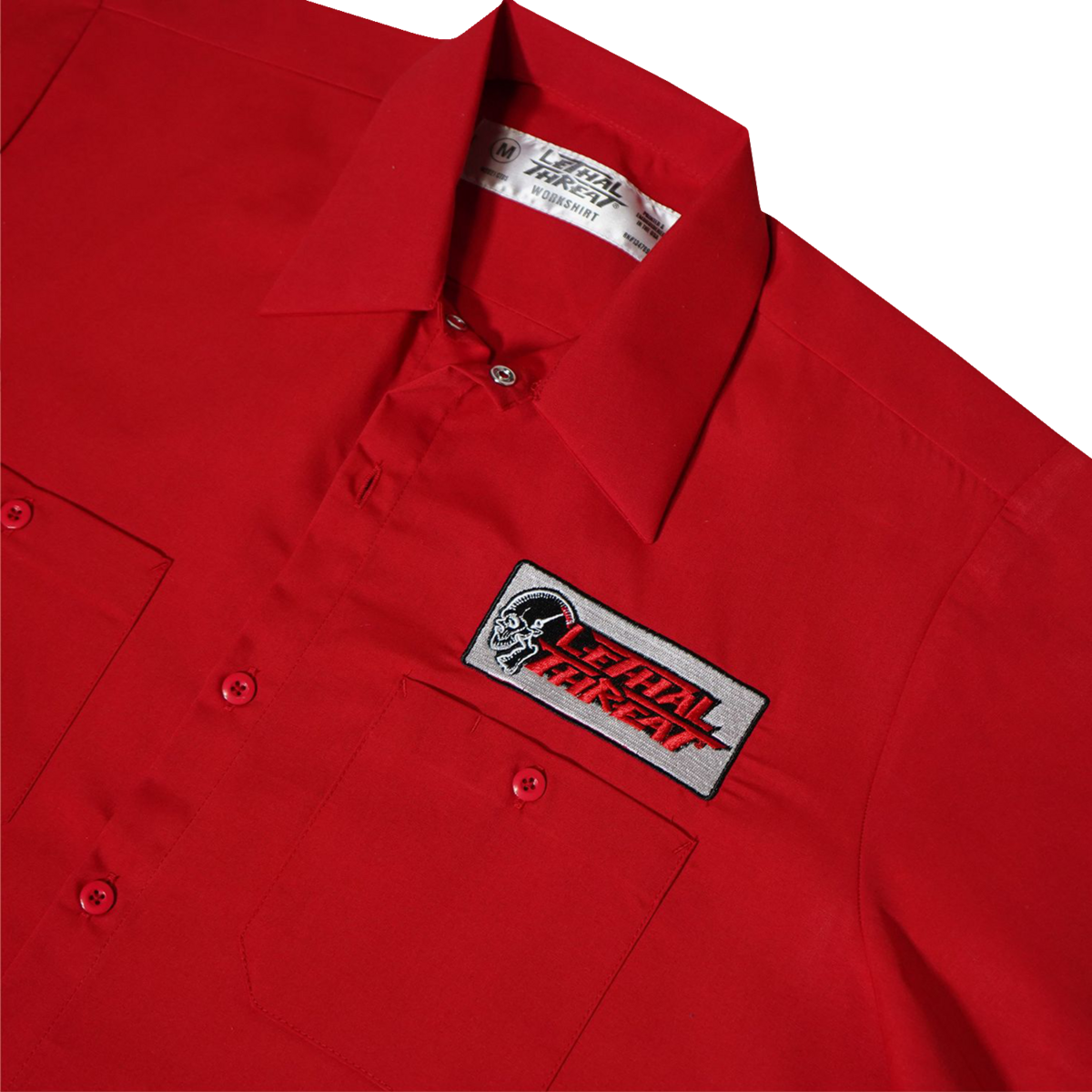 LETHAL THREAT Not for the Slow Skull Shop Shirt - Red - Large DG60162L