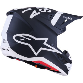 ALPINESTARS SM7 Helmet - Dasher - Matte Black/White - 2XL 8302226-1121-XXL