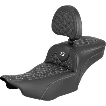 SADDLEMEN Seat Roadsofa Er Br White Stitch 823-07-211B6