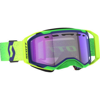 SCOTT Prospect 2.0 SMB Goggle - Midnight Purple/Safety Yellow - Dual - Light Sensitive - Blue Chrome Lens 421502-7914307