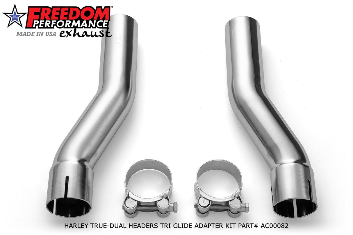 HARLEY FREE WHEELER RIGHT SIDE TUCK & UNDER & CLASSIC TRUE-DUAL HEADERS BUNDLE