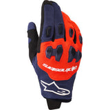 ALPINESTARS Pro-Dura Gloves - Navy/Hot Orange/White - Medium 3560425-7162-M