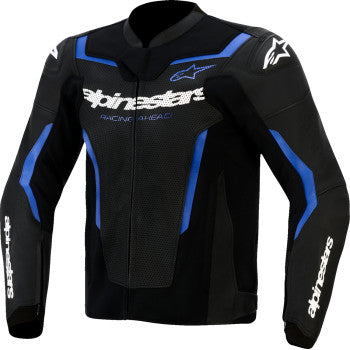 ALPINESTARS GP Force v2 Airflow Leather Jacket - Black/Metallic Blue - US 46 / EU 56 3100326-1591-56