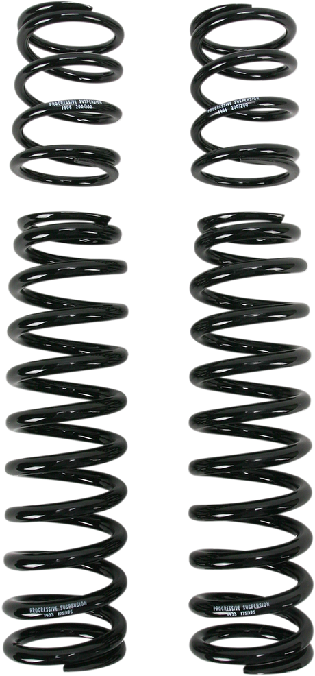 PROGRESSIVE SUSPENSION Shock Springs - 13-Series - Black - 80-175 lb/in 03-1323B