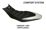 Tappezzeria Italia Aprilia Dorsoduro 750 900 1200 2010-2020 Seat Cover Comfort in White
