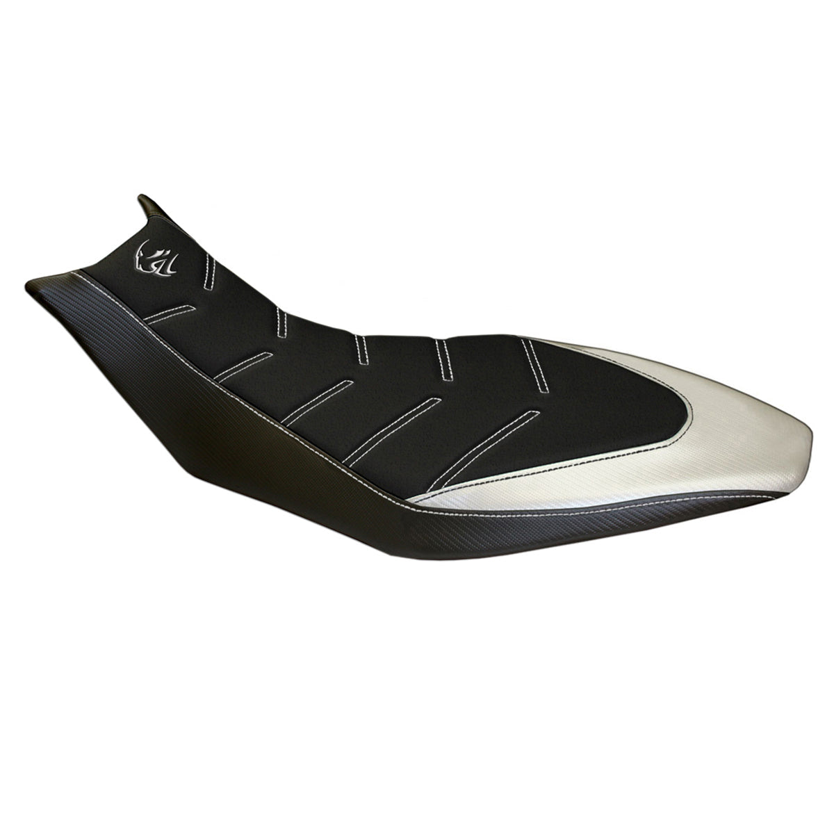 Tappezzeria Italia Aprilia Dorsoduro 750 900 1200 2010-2020 Seat Cover Ultragrip in White