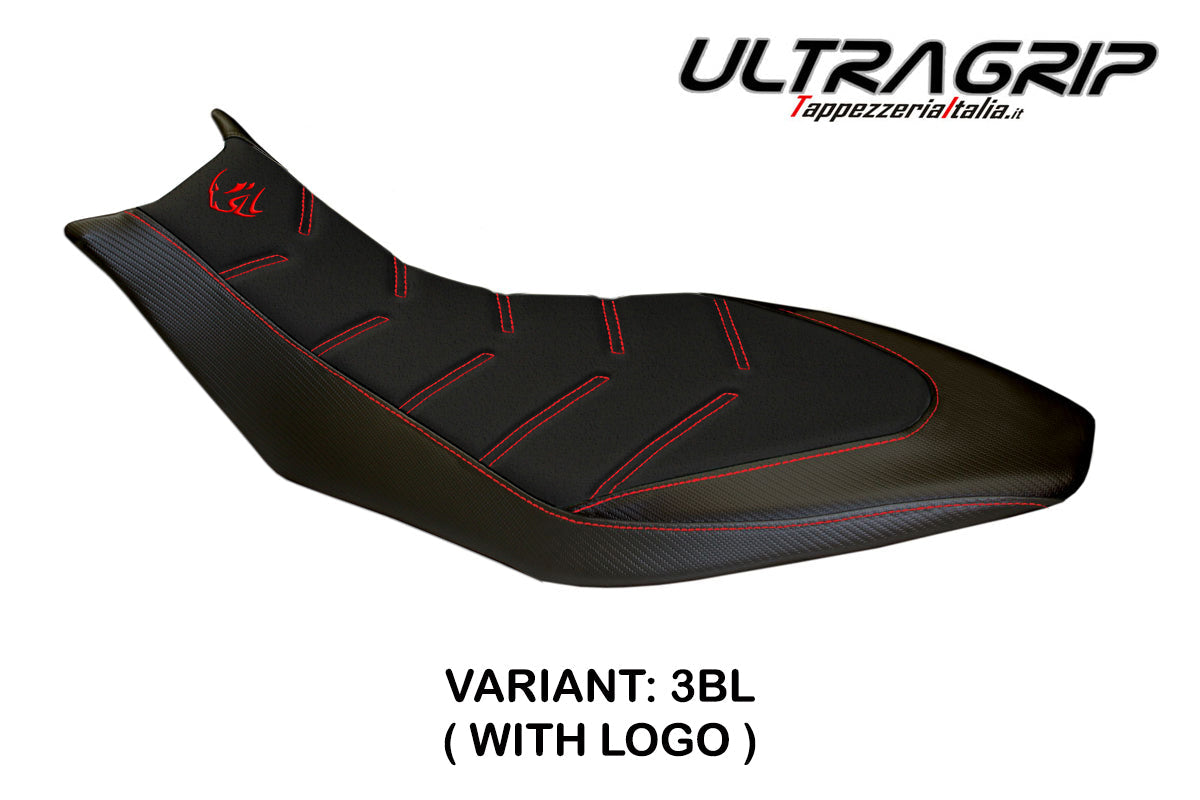 Tappezzeria Italia Aprilia Dorsoduro 750 900 1200 2010-2020 Seat Cover Ultragrip in Black