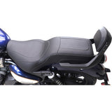 MUSTANG Squareback 2-Up Seat - Black w/ Steel Stitch - Royal Enfield '24 88600ST