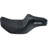 SLYFOX Highnoon Seat - Vinyl - Classic Stitch - Gray Logo - FLH/FLT '23-'24 4704B-SlyFox