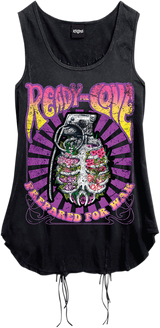 LETHAL THREAT Women's Ready4Love Tank Top - Black - Small LA20610S