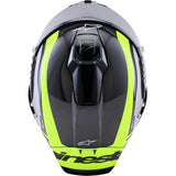 ALPINESTARS  Supertech R10 Helmet - 22.06 - Arius - Gloss Black/Silver/Yellow Fluo - XS  8203926-1699-XS