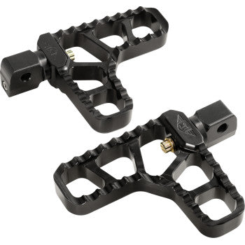JOKER MACHINE Serrated Heel Pegs - Black - Indian 08-62-8B