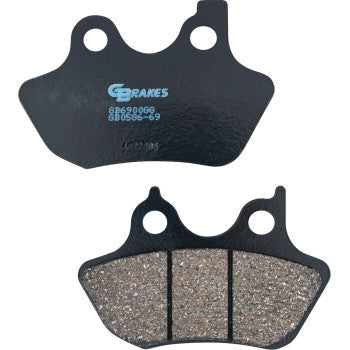 GBRAKES Brake Pads - Semi-Metallic/Ceramic - Front/Rear GB0586-69