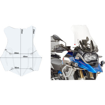 GIVI Windshield - Clear - BMW 5124DT
