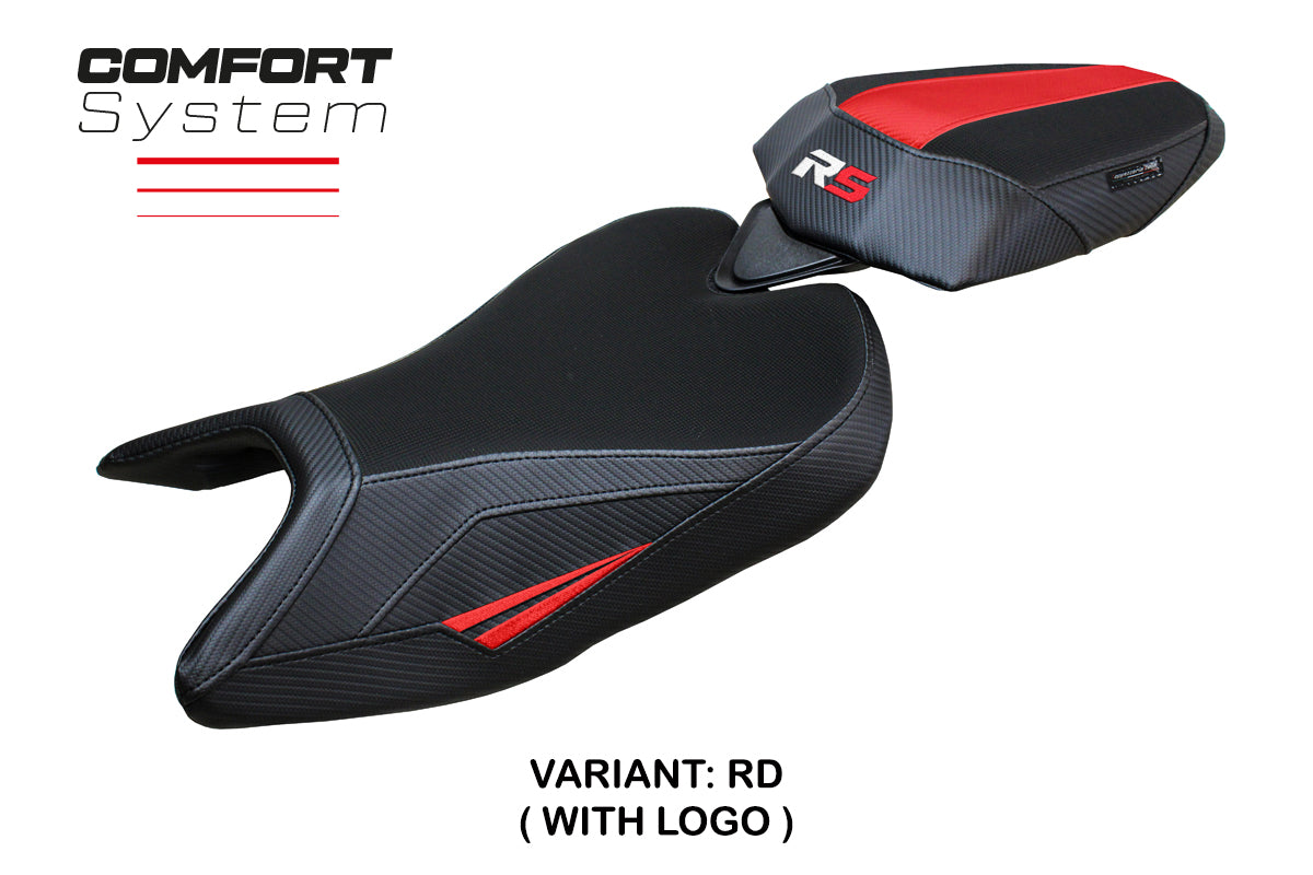 Tappezzeria Italia Aprilia RS 457 2023-2025 Seat Cover Comfort in Red and Black