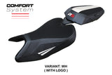 Tappezzeria Italia Aprilia RS 457 2023-2025 Seat Cover Comfort in White and Black