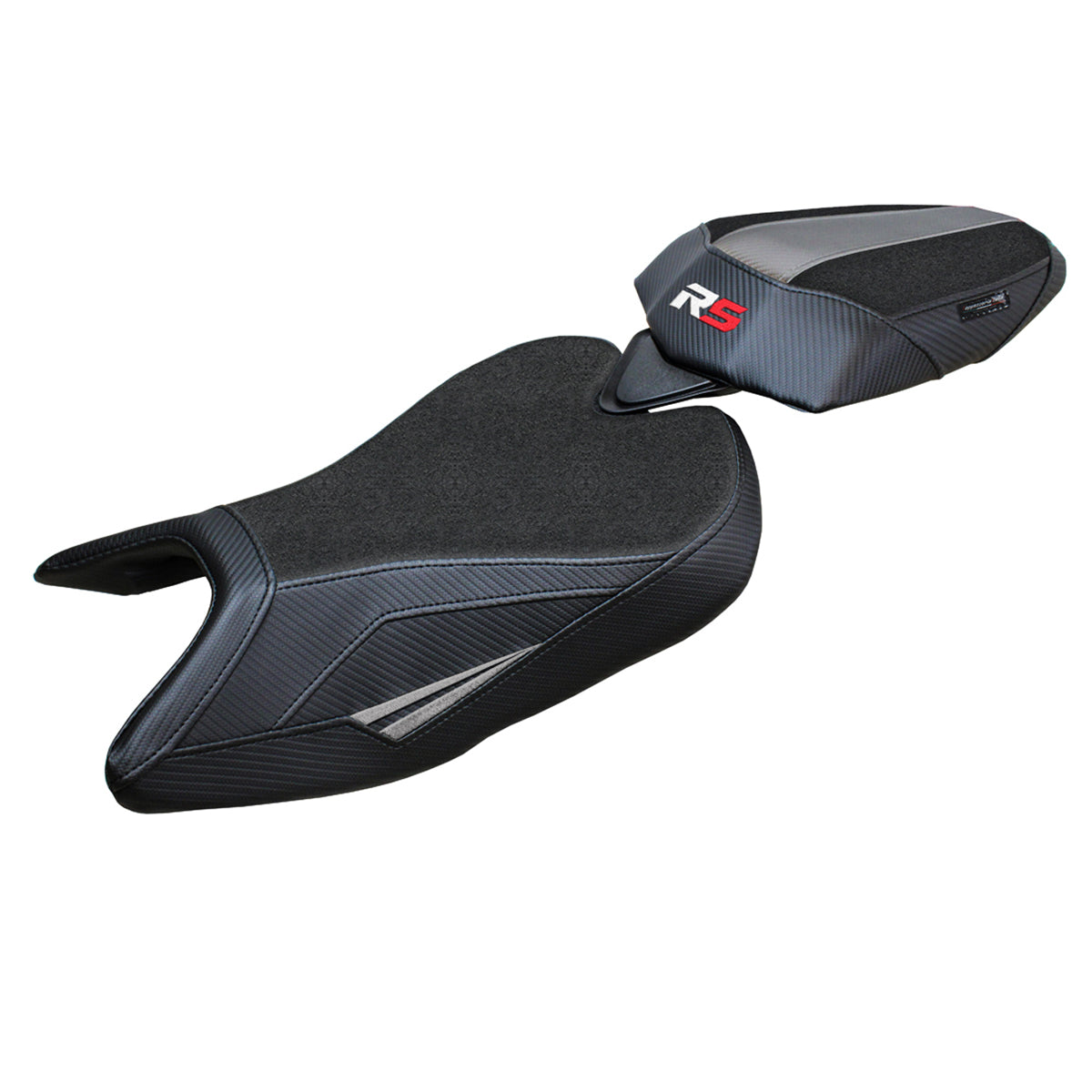 Tappezzeria Italia Aprilia RS 457 2023-2025 Seat Cover Ultragrip in Grey and Black