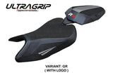 Tappezzeria Italia Aprilia RS 457 2023-2025 Seat Cover Ultragrip in Grey and Black