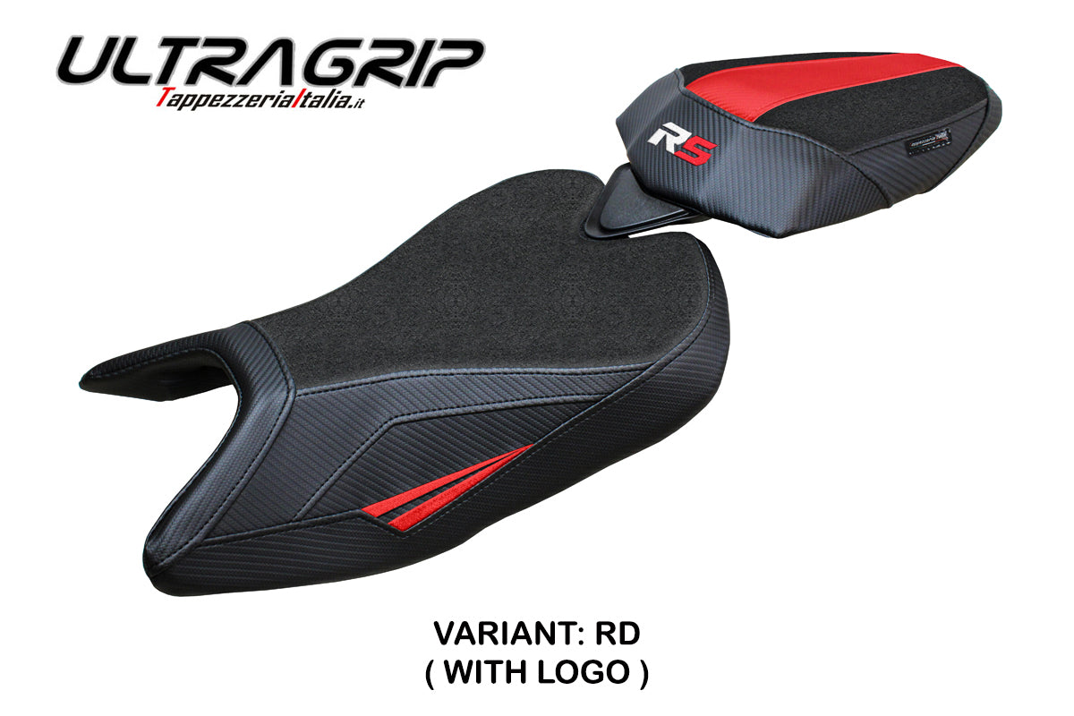 Tappezzeria Italia Aprilia RS 457 2023-2025 Seat Cover Ultragrip in Red and Black