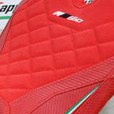 Tappezzeria Italia Aprilia RS 660 2021-2025 Seat Cover Velvet in Red Diamond Stitch