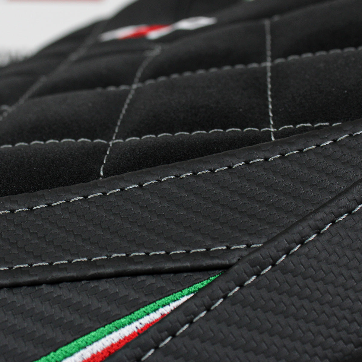 Tappezzeria Italia Aprilia RS 660 2021-2025 Seat Cover Velvet in Black Diamond Stitch