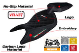 Tappezzeria Italia Aprilia RS 660 2021-2025 Seat Cover Velvet in Black Diamond Stitch