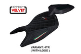 Tappezzeria Italia Aprilia Tuono 660 2021-2024 Seat Cover Velvet in Italy Flag Black
