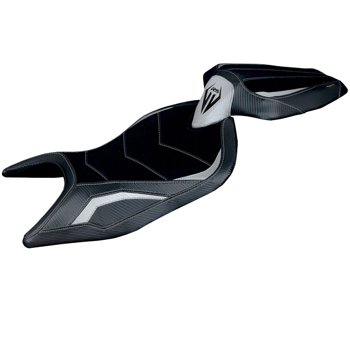 Tappezzeria Italia Aprilia RS 660 2021-2025 Seat Cover Comfort in Silver and Black