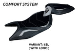 Tappezzeria Italia Aprilia RS 660 2021-2025 Seat Cover Comfort in Silver and Black