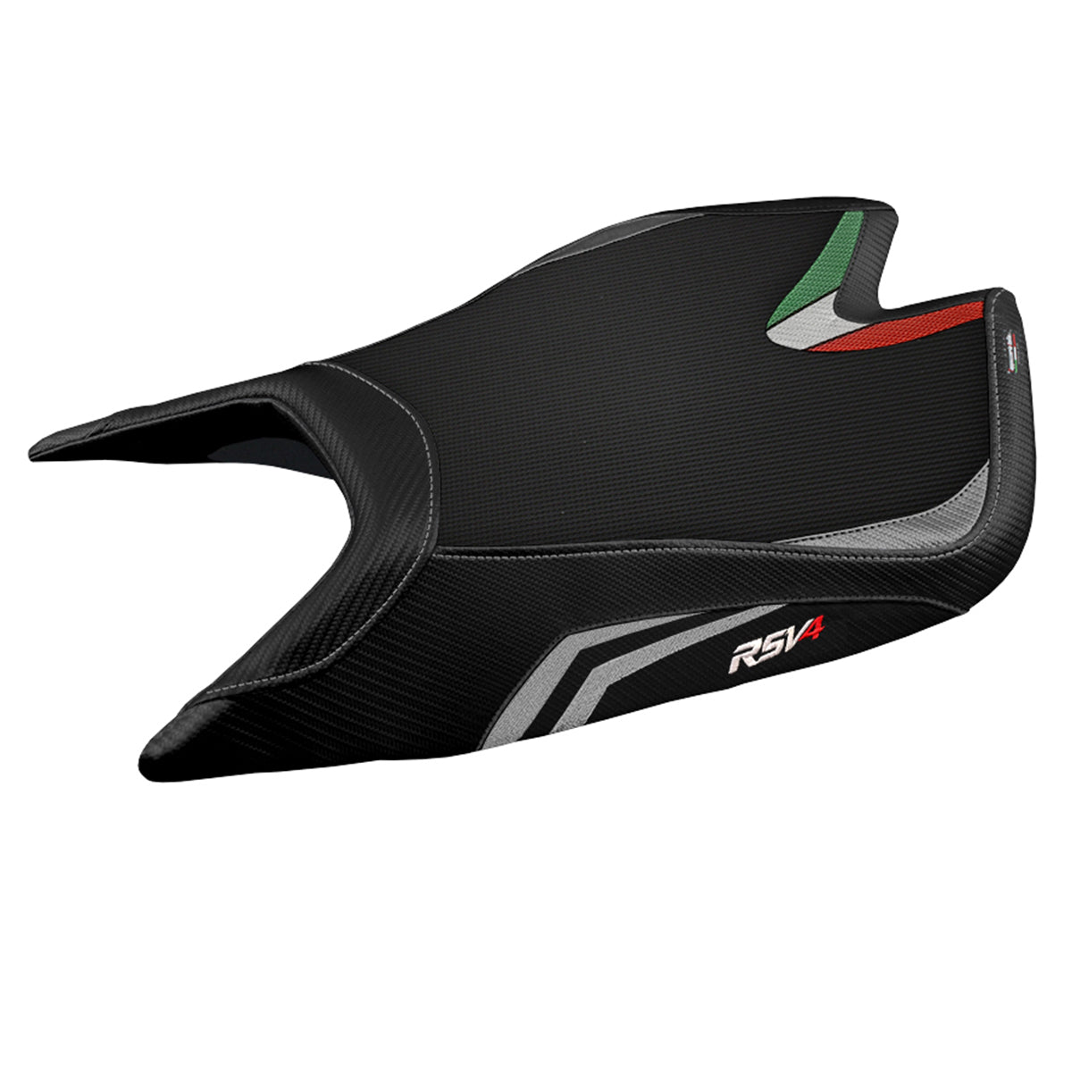 Tappezzeria Italia Aprilia RSV4 2021-2025 Seat Cover in Silver and Black
