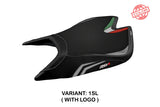 Tappezzeria Italia Aprilia RSV4 2021-2025 Seat Cover in Silver and Black