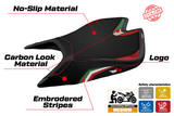 Tappezzeria Italia Aprilia RSV4 2021-2025 Seat Cover Italy Flag in Black
