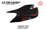 Tappezzeria Italia Aprilia RSV4 2021-2025 Seat Cover Ultragrip in Red and Black