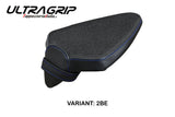 Tappezzeria Italia Aprilia RSV4 2021-2025 Passenger Seat Cover Ultragrip in Blue and Black