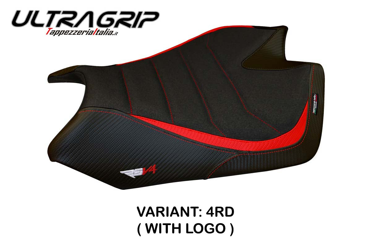 Tappezzeria Italia Aprilia RSV4 2009-2020 Seat Cover Ultragrip in Red and Black