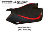 Tappezzeria Italia Aprilia RSV4 2009-2020 Seat Cover Comfort Ultragrip in Red and Black
