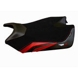 Tappezzeria Italia Aprilia RSV4 2009-2020 Seat Cover in Velvet Red and Black