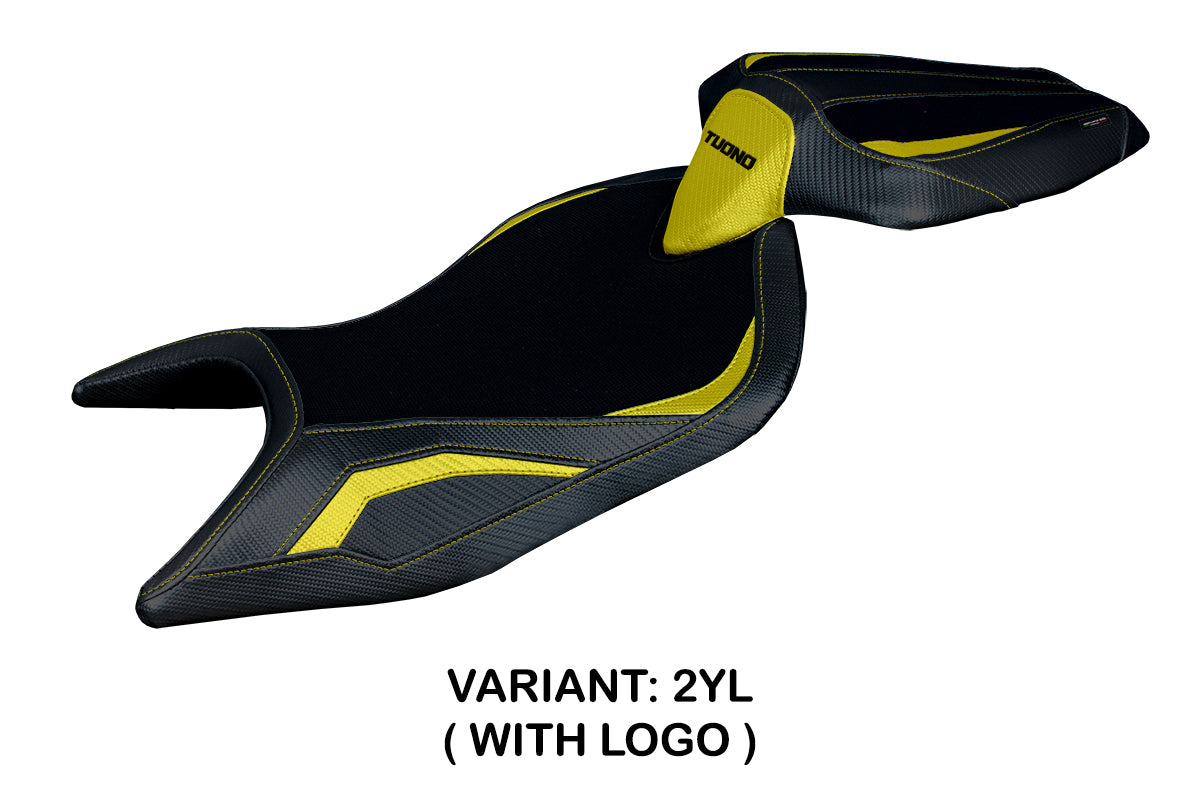 Tappezzeria Italia Aprilia Tuono 660 2021-2024 Seat Cover in Yellow and Black