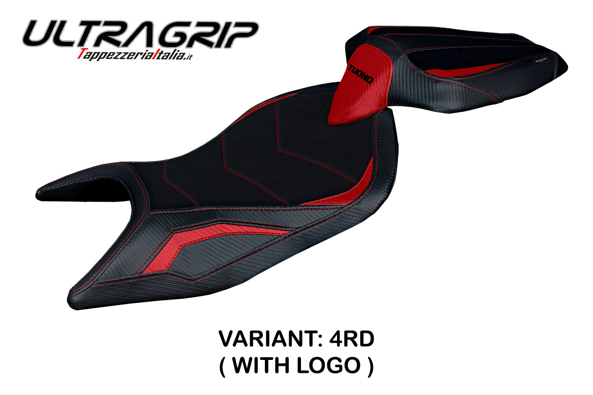 Tappezzeria Italia Aprilia Tuono 660 2021-2024 Seat Cover Ultragrip in Red and Black