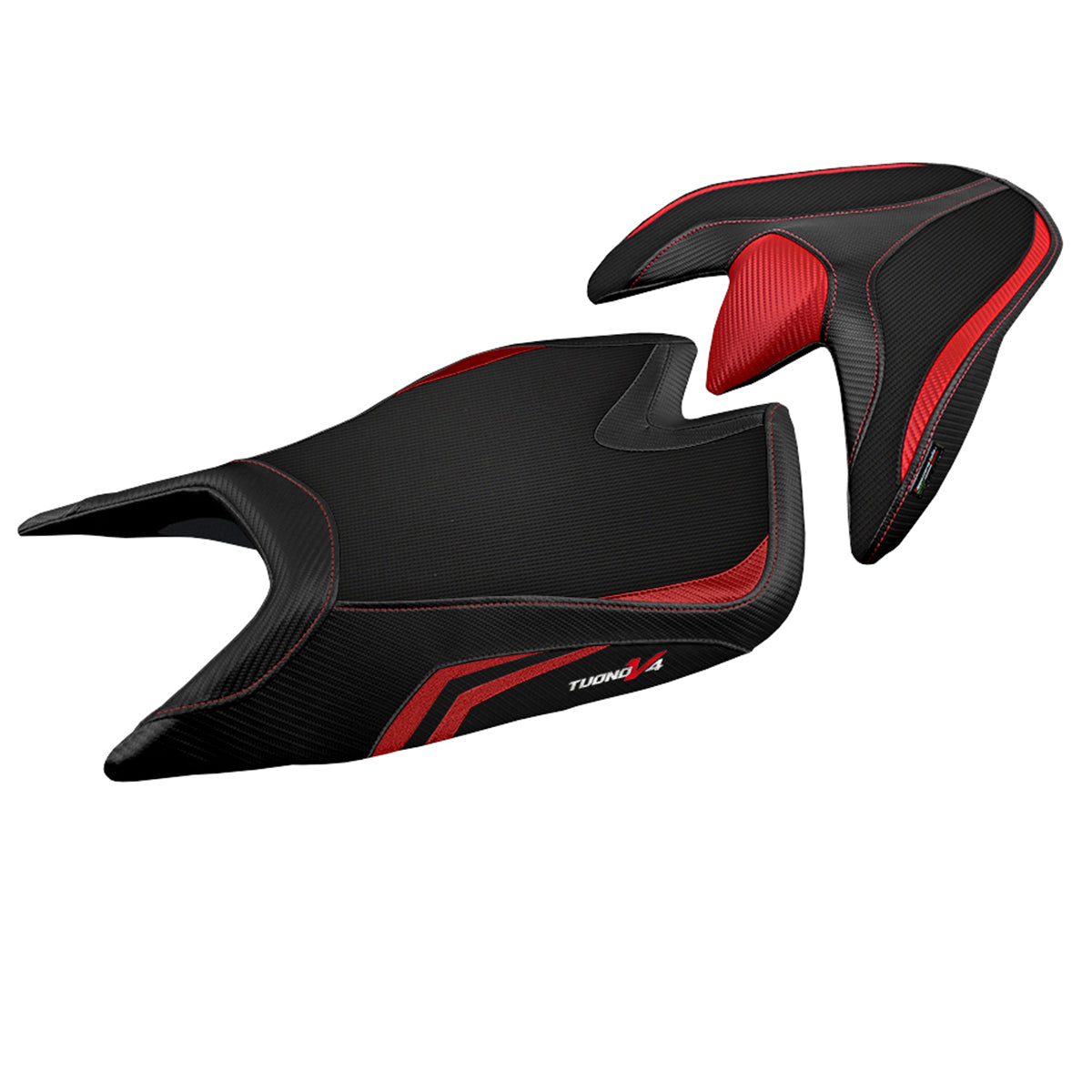 Tappezzeria Italia Aprilia Tuono V4 2021-2025 Seat Cover in Red and Black
