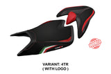 Tappezzeria Italia Aprilia Tuono V4 2021-2025 Seat Cover Italy Flag in Black