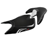 Tappezzeria Italia Aprilia Tuono V4 2021-2025 Seat Cover Comfort in White and Black